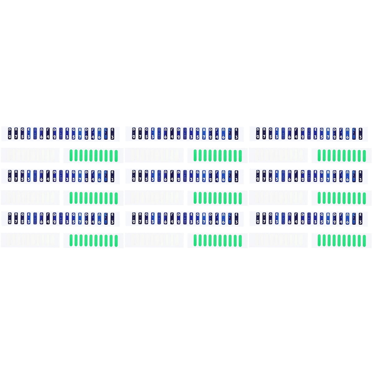 Masteelf 3 Sets Thumb Piano Scale Stickers Note Paper Stickers ...