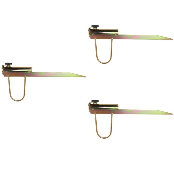 Masteelf 3 pcs Beach Umbrella Sand Anchor Ground Inserted Rack for Umbrella Outdoor Golden