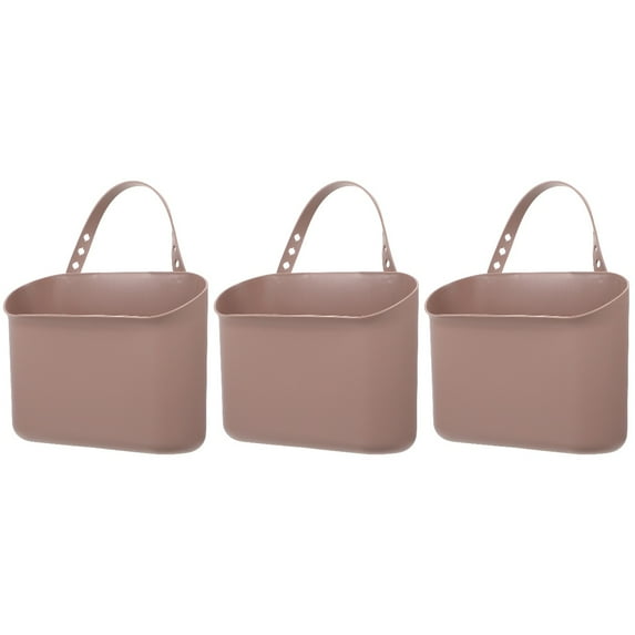 Masteelf 3 pcs Car Hanging Trash Basket Waste Bin Car Garbage Container Storage Box