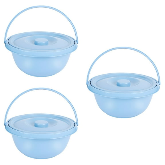 Masteelf 3 pcs Chamber Pot Handle Spittoon with Cover Urine Bucket for Pregnant Women