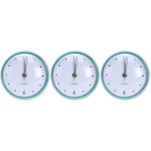 Masteelf 3 pcs Practical Anti-fog Hanging Clock Silent Wall Clock Multifunction Home Clock