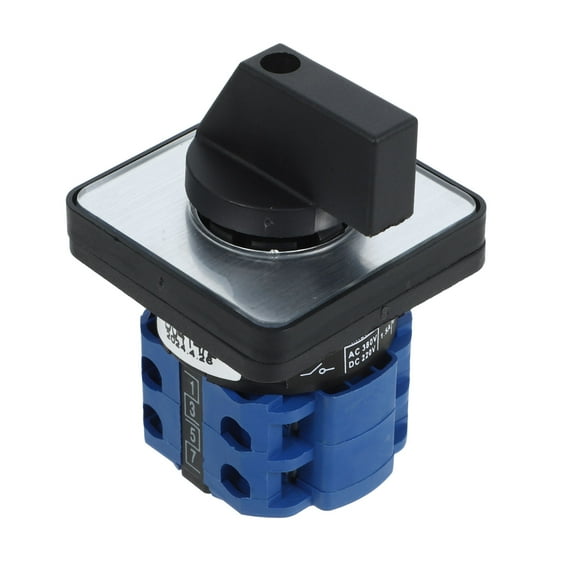 Masteelf 3-position Changeover Switch Transfer Switch 7.00X4.80X4.80CM Blue