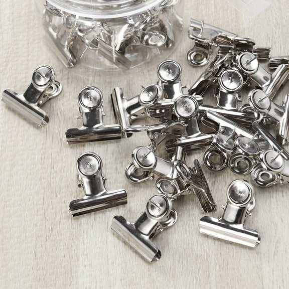 Masteelf  30 Pcs Drawing Medium Binder Clips Round Head Ticket