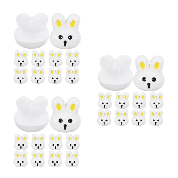 Masteelf 30 pcs Rabbit Buttons Cute Bunny Buttons for Clothing DIY Craft Decorations for Sewing and Crafting Resin Buttons Clothing Buttons