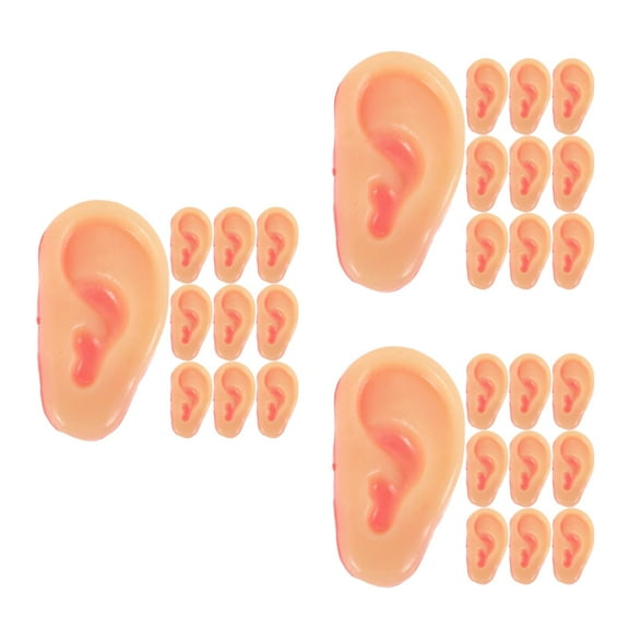 Masteelf 30 pcs Realistic Fake Ear Model Simulation Ear Models Fool's Day Prank Ears Artificial Ear Props Tricky Ears Model Halloween Party Prank