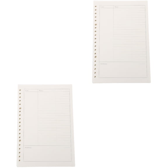 Masteelf 300 Pcs Practical Flat Loose-leaf Notebook Refills Notebook Replacement Accessories