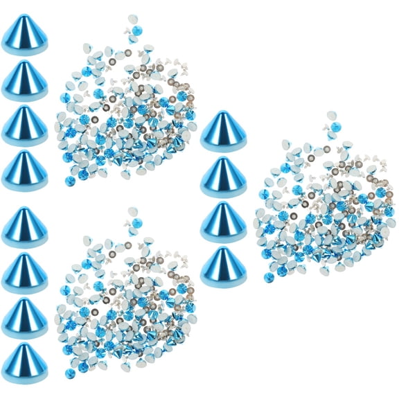 Masteelf 300 Pcs Reusable Plastic Punk Rivets Plastic Rivet Bag Accessories DIIY Rivets Studs Decor