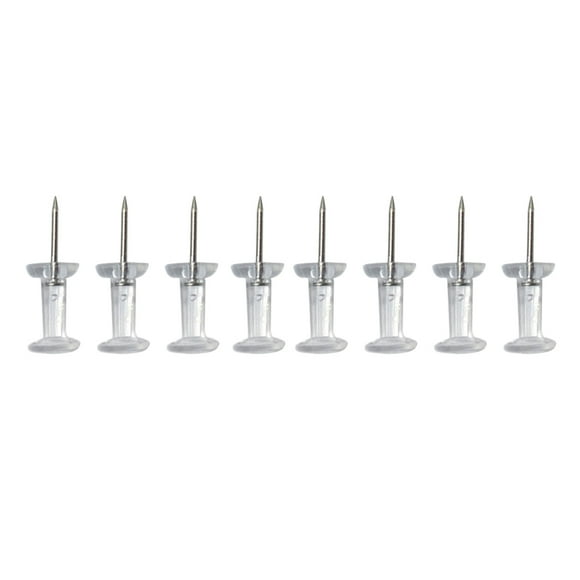 Masteelf 300Pcs Transparent Pushpins Map Push Tacks for Office