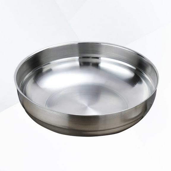 Masteelf 304 Stainless Steel Chip and Dip Bowl Set, Seasoning Dish Saucer, Appetizer Plates, Size 2, and Stylish