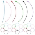 thumbnail image 1 of Masteelf 30Pcs Multi-function Key Chain Rings Convenient Wire Keychains Portable Keychain Cables, 1 of 8