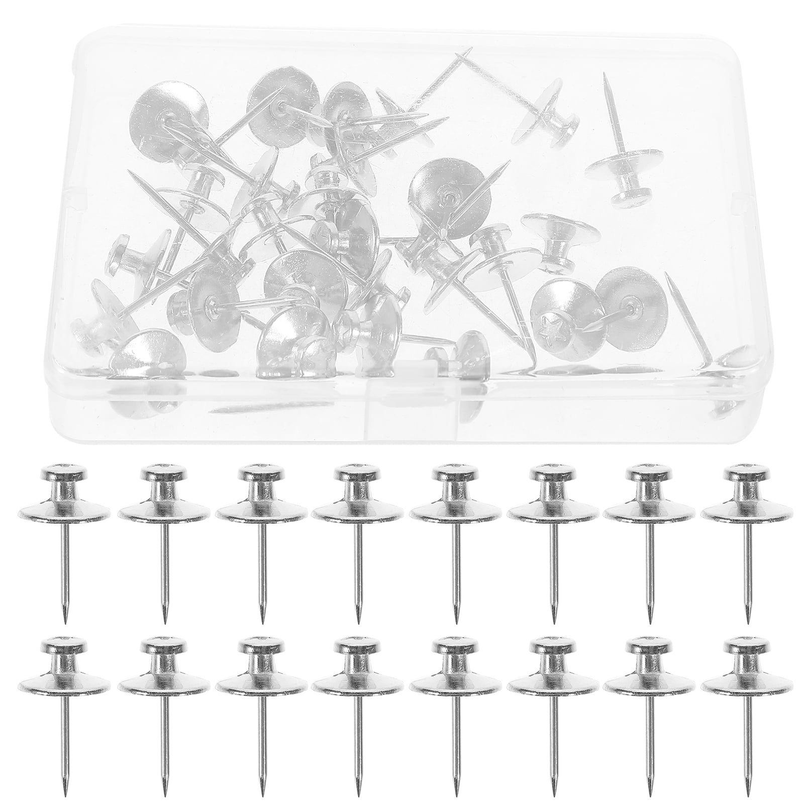 Masteelf 30Pcs Push Pins Replaceable Pushpins Map Thumbtacks Cork Board