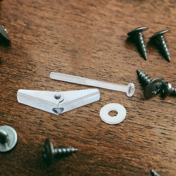 Masteelf 30pcs Heavy Duty Airplane Expansion Bolts M5 for Hollow Drywall, Fiber Gypsum Board, Wall Decoration, Toggle Screw Anchors