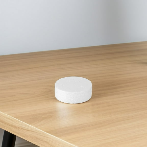 Masteelf 30pcs Foam Circles White Foam Cylinders For Diy Crafts Art Projects School Activities Sculpture Modeling Round Foam Discs 75mm