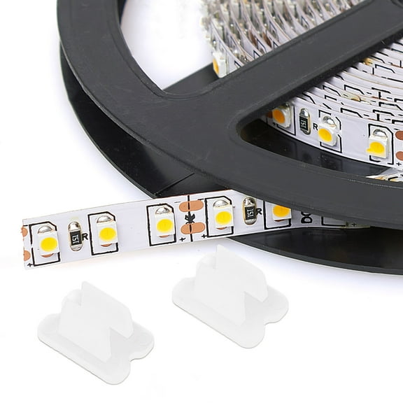 Masteelf 30pcs Neon Rope Light Clips Led Strip Light Clips Led Rope Light Clips Mounting Clips Holder With Screws For Indoor Outdoor Use