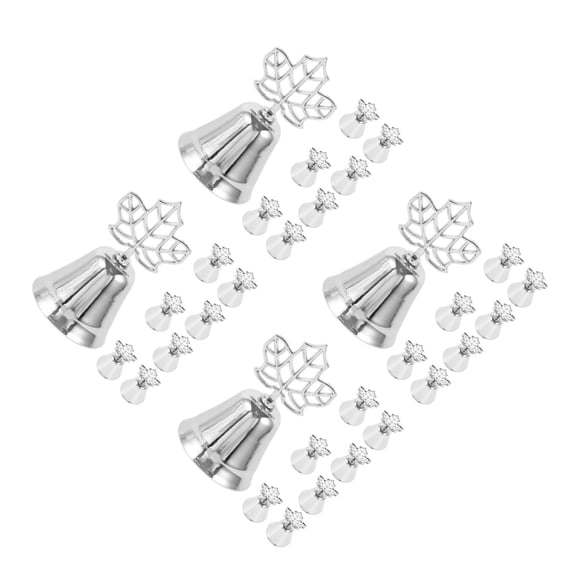 Masteelf 32 PCS Place Card Holders Maple Leaf Bell Memo Holder Stand Card Photo Picture Note Clip Holders for Christmas Party Table Number Name Sign