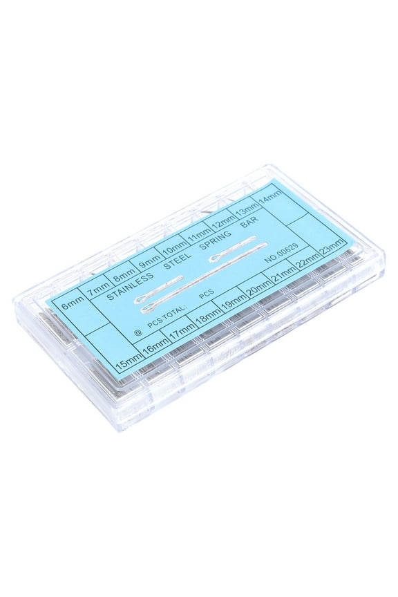 360 Pieces Durable Stainless Steel Watch Band Links in 18 Sizes 6mm to 23mm for Repair Tools Silver