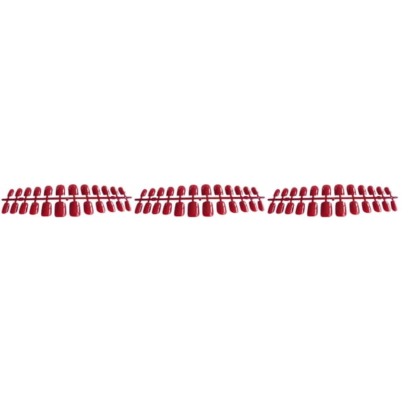 Masteelf 360 pcs Red False Nail Tips Full Cover Short Fake Nails Nail Art for DIY