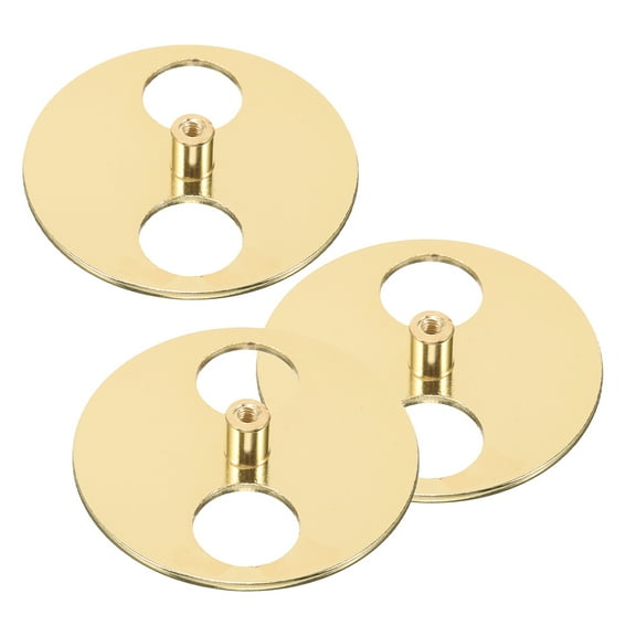 Masteelf 3PCS Round Metal Winder Keys Circular Disk Replacement Base for Rotary Windup Jewelry Music Box Parts