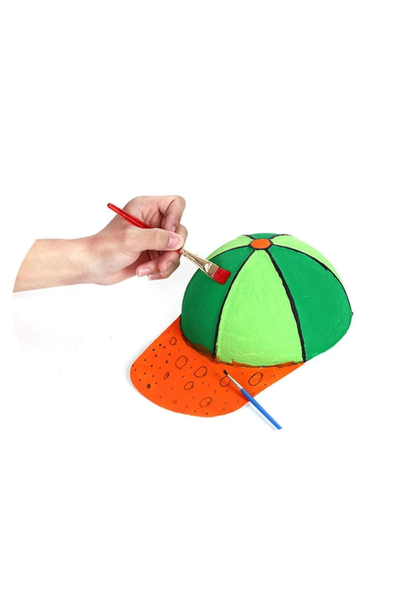 3Pcs Blank Baseball Caps Cotton Mesh Layer Sun Block UV Protection for Graffiti Drawing Board 12.6*6.3*4.7in