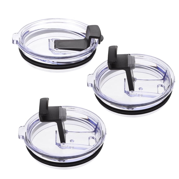 HEATSHAKING 3-Pack Seal Sip Covers, Non- Insulated Drink Lid Protectors, 3.5 x 3.2 x 0.9 Inches