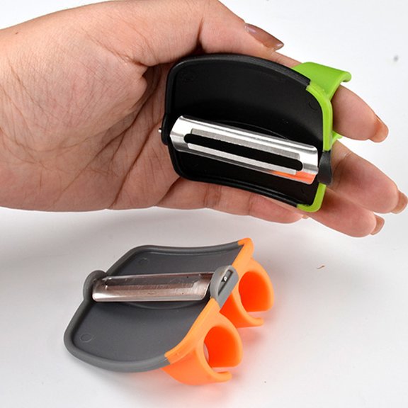 Masteelf 3-Piece Portable Vegetable and Fruit Peeler Set, Multifunctional Finger Peeling Tool for Kitchen Use