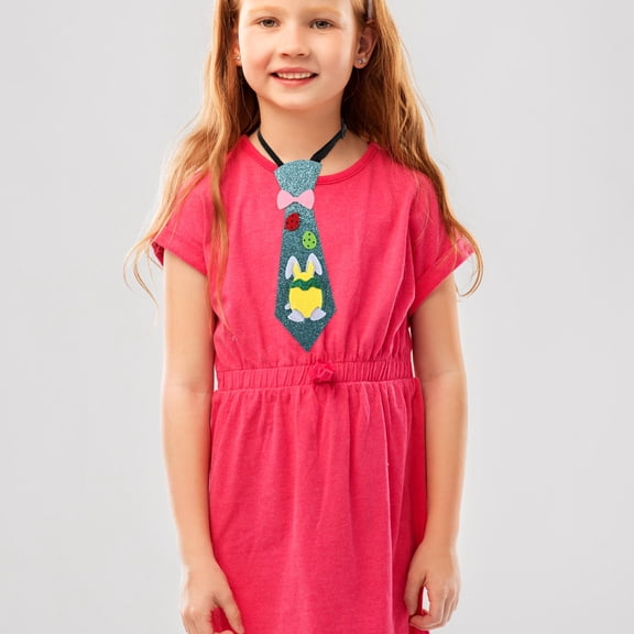 Masteelf 3Pcs Toddler Bowties for Easter Party Felt and Glitter Paper Pre-Tied Necktie Accessories for Men and Kids