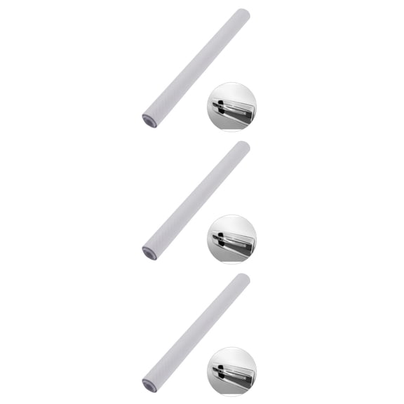 Masteelf 3pcs 3D Carbon Fiber Wrap Roll DIY Sticker for Car Auto Vehicle Decor 30x127cm (White)