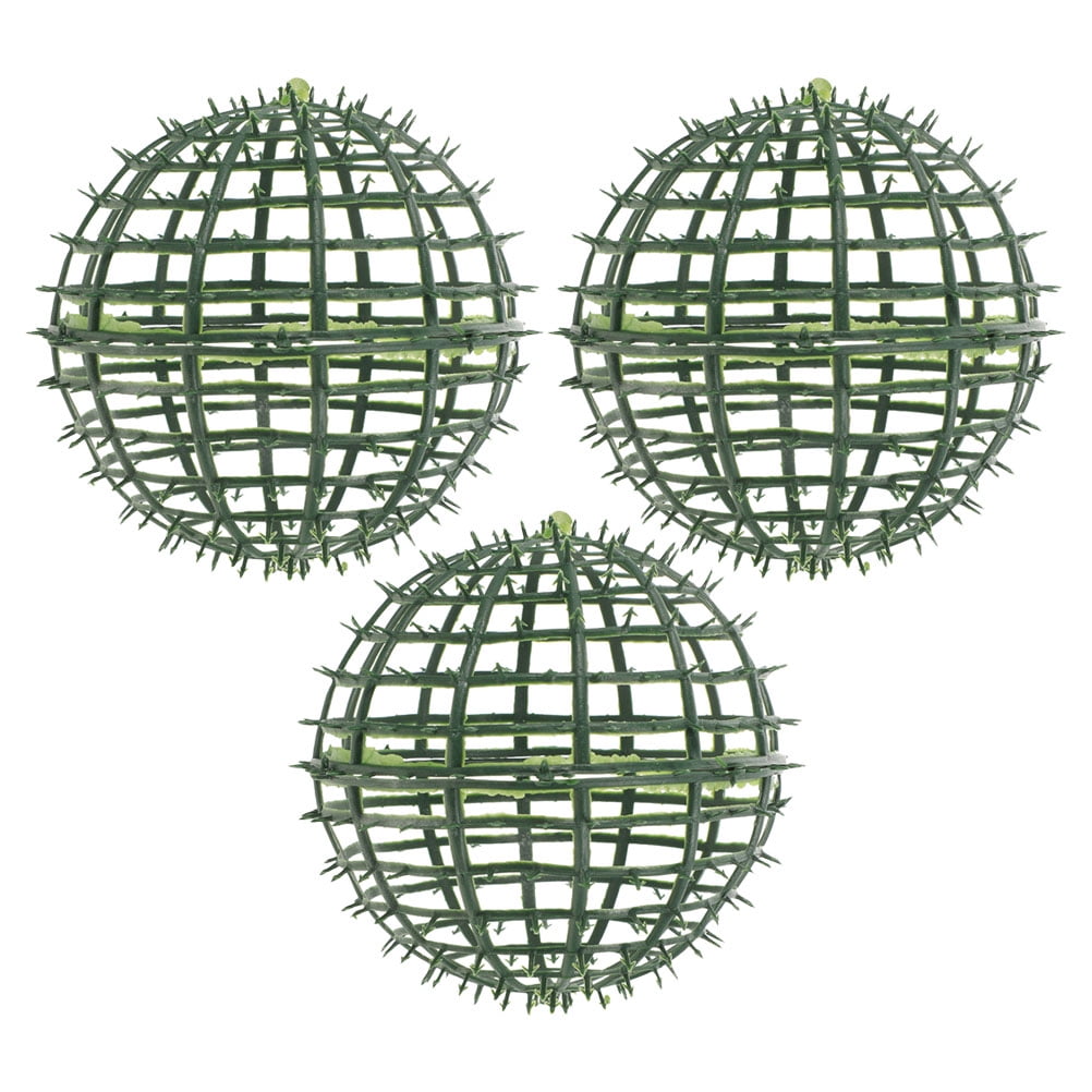 Masteelf 3pcs Artificial Topiary Ball Support Plastic Faux Greenery ...