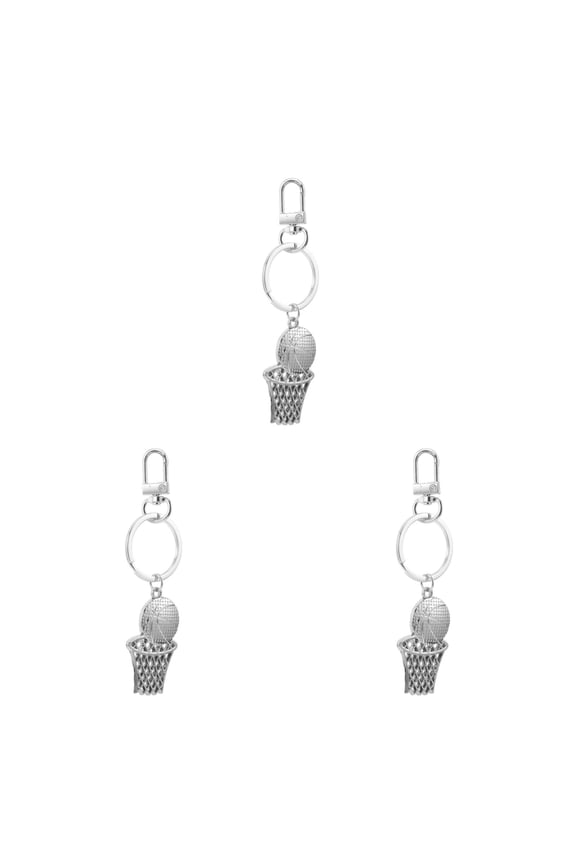 3pcs Basketball Keychain Sport Ball Keyring Pendant Basketball Charm Pendant for Backpacks Basketball Keychain Presents Basketball Player Presents