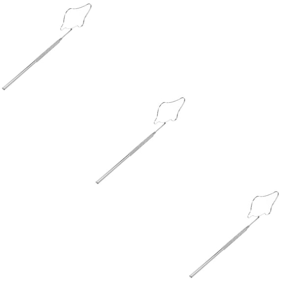 Masteelf 3pcs Bear Shaped Lash Extension Mirror Eyelash Mirror Salon Eyelash Extension Tool