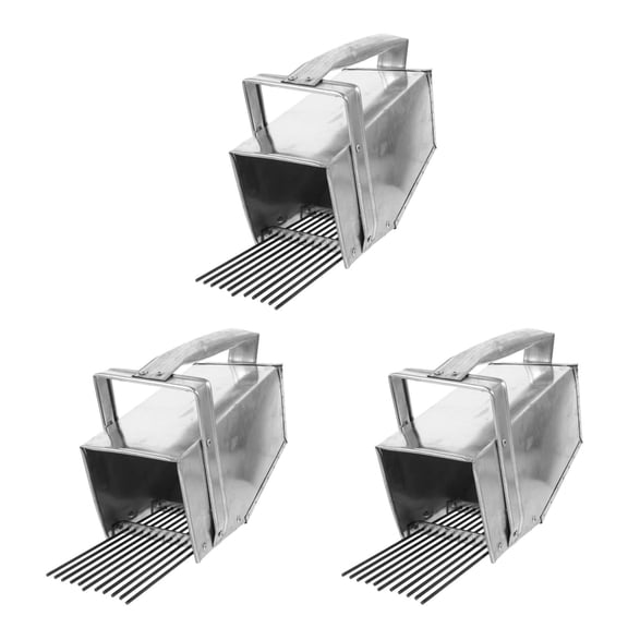 Masteelf 3pcs Berry Picker Set with Ergonomic Handle Blueberry Rake Scoop for Easy Garden Berry Picking