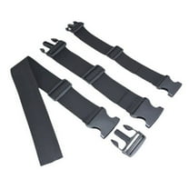 IDEANATEGRATE Luggage Strap Black 3Pcs 19.7X2.0X0.4In