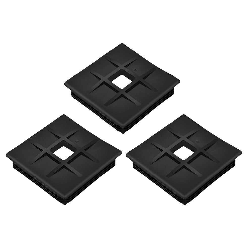 Masteelf 3pcs Bumper Plug Cap Square Bumper Plug End Cap Cover Trailer Square Concealed Trailer Caps For Camper Trailer Sewer Hose Storage Solution