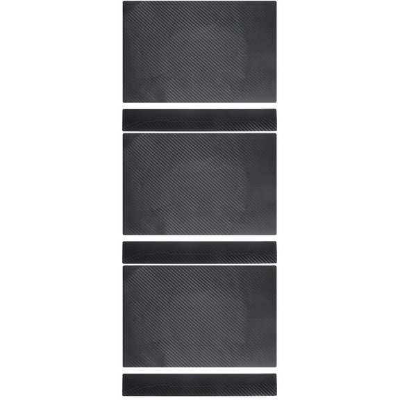 Masteelf 3pcs Carbon Fiber Wrap DIY Sticker Compatible for Microsoft Surface Pro6 Laptop Sticker Black