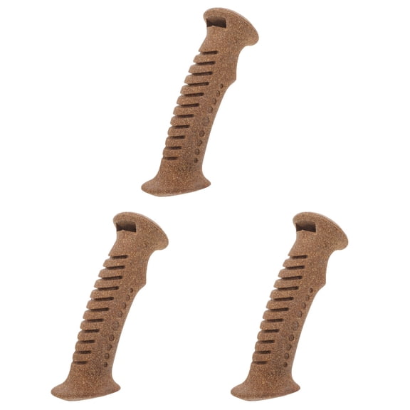 Masteelf 3pcs Cork Trekking Pole Handle Outdoor Hiking Pole Grip Replaceable Handle Walking Stick Handle