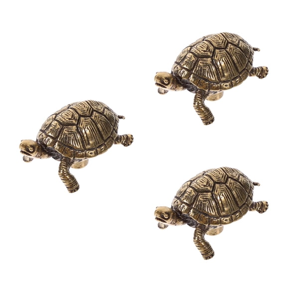 Masteelf 3pcs Delicate Turtle Drawer Pulls For Bedroom Unique Cabinet Knobs Decorative Furniture Hardware Door Knob Decorative Drawer Pull