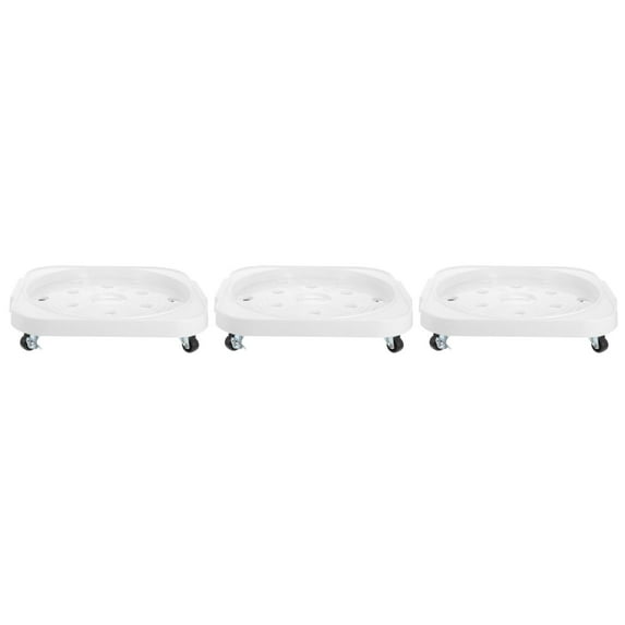 Masteelf 3pcs Gas Tank Tray Movable Propane Tank Base Propane Tank Cart With Wheels Movable Gas Cylinder Base Holder Rolling Planter Stand For Home Restaurant Kitchen