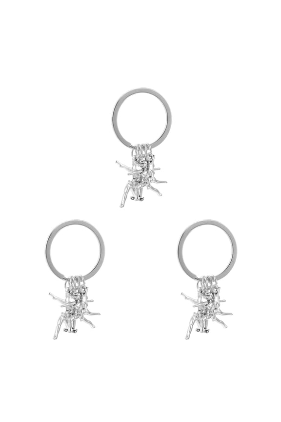 3pcs Zinc Alloy Gymnastics Keychain Pendant Cute Keychain Accessories For Sports Enthusiasts Gymnastics Keychain Charm For Athletes Sports Keychain Ornament