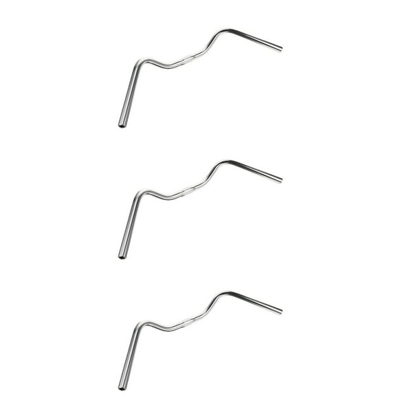 Masteelf 3pcs Handlebar for Bike Stainless Steel Road Bike U-shaped Handlebar Mountain Bike Bend handlebar
