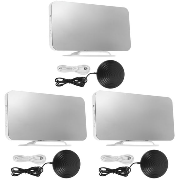 Masteelf 3pcs Household Alarm Clock Alarm Clock Digital Loud Digital Alarm Clock with Shaker