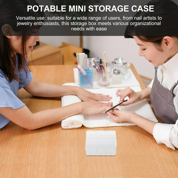 Masteelf 3pcs Mini Plastic Storage Containers Box With Lid Clear Box For Collecting Small Items Beads Game Pieces Business Cards Crafts Accessories