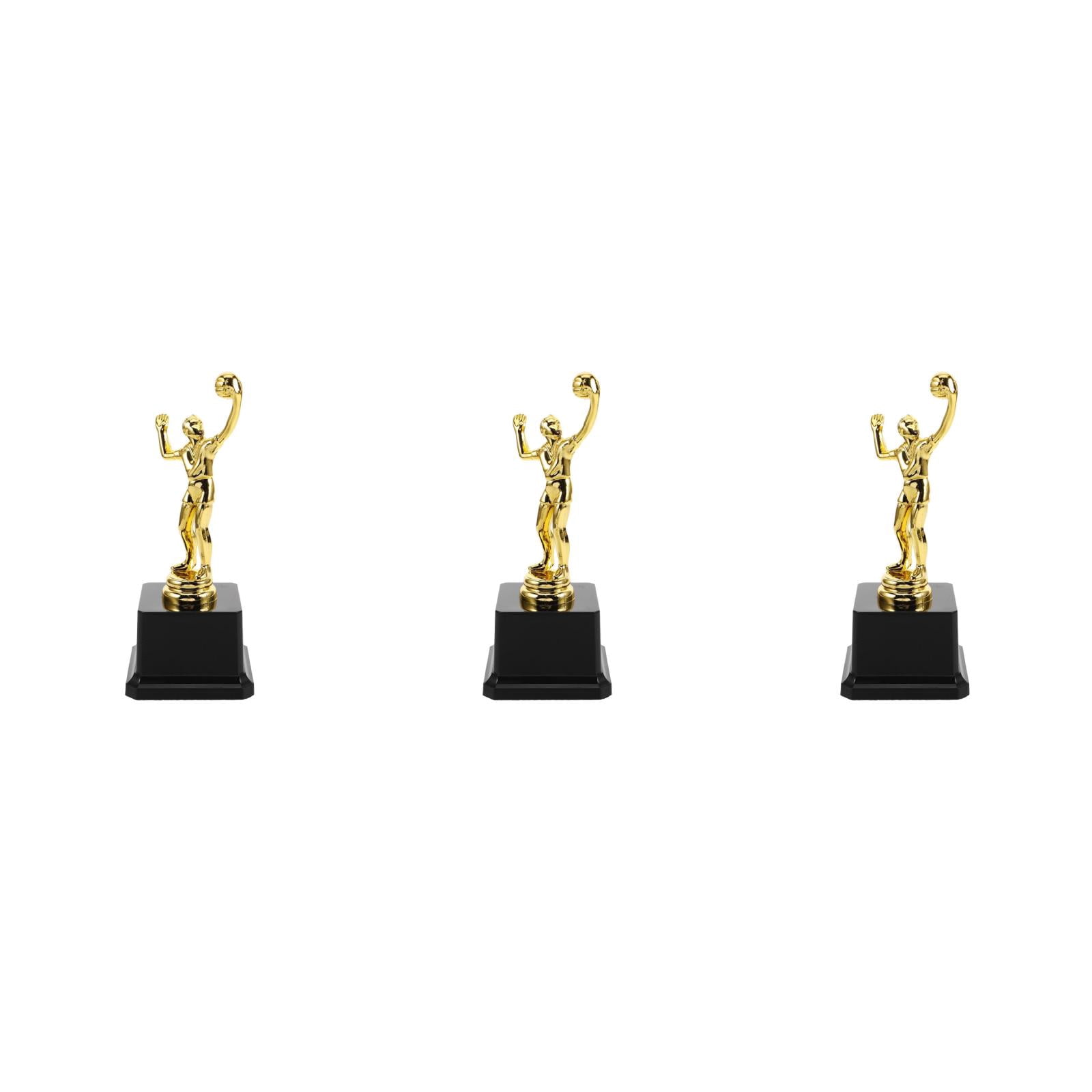 Masteelf 3pcs Mini Volleyball Trophy Awards For Sports Competitions Plastic Trophy Cups For Kids Small Trophy Party Favors,Gold Medal Participation Trophies