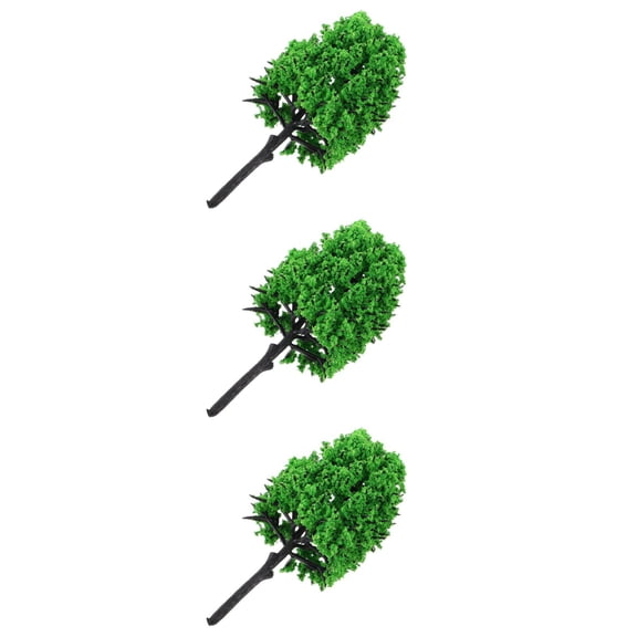 Masteelf 3pcs Miniature Trees for Crafts Model Train Scenery Diorama Materials Small Fake Trees for DIY Projects for Architectural Models Fairy Gardens and School Projects