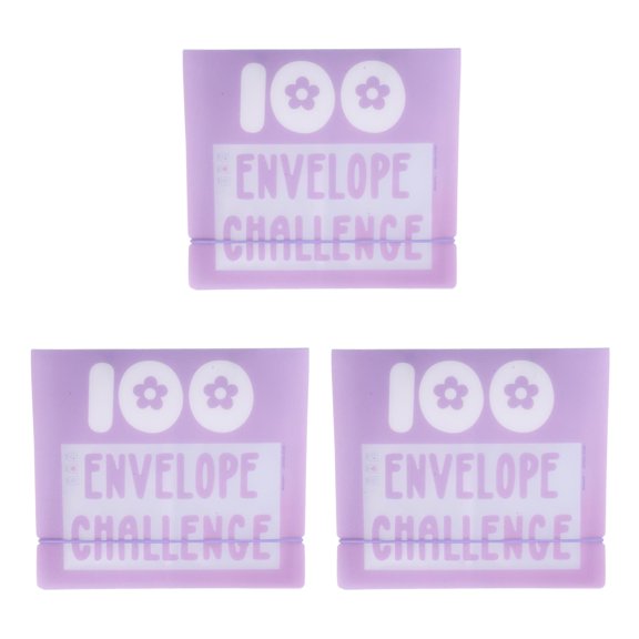 Masteelf 3pcs Money Saving Challenge Binder 100 Pockets Budgeting Book Pvc Envelope Challenge Binder For Budgeting And Financial Planning