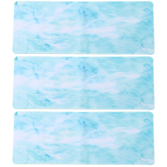 Masteelf 3pcs Mouse Pad Mouse Mat Marble Printing Mousepad Cumputer Mouse Pads Cusion Creative and Beautiful Mouse Mat for Office ( Marble 80x30x0.2cm)