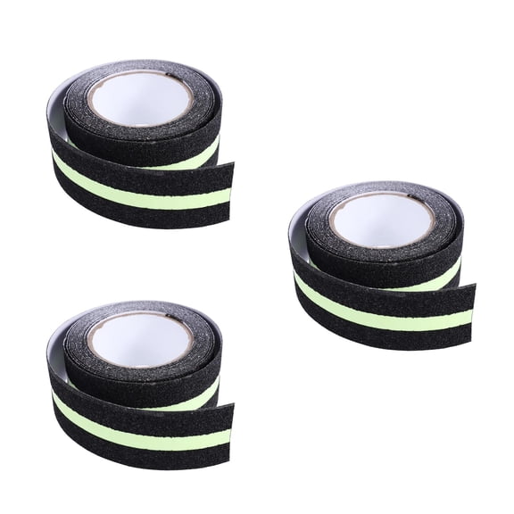 Masteelf 3pcs Non Skid Safety Tape Green Fluorescent Anti Safety Tape 2 inches by 16.4ft Indoor or Outdoor Applicable