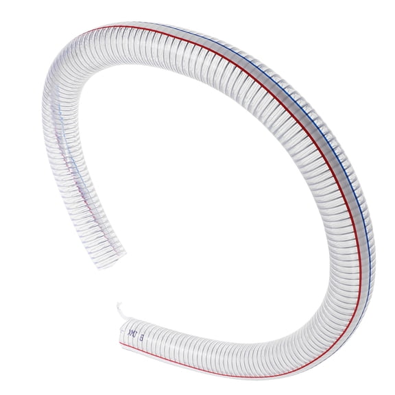 Masteelf 3pcs PVC Steel Wire Reinforced Hose Spiral Flexible Hose Heavy Duty Oil Conveying Tube