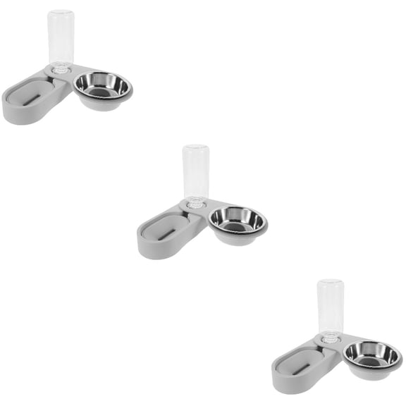 Masteelf 3pcs Pet Cage Food Dispenser Cat Dog Food Storage Bowl Adorable Cat Bowl Dog Food Feeder