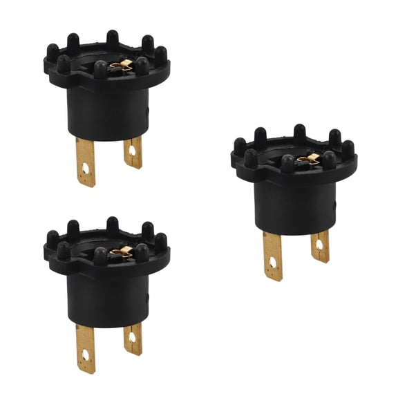 Masteelf 3pcs Plastic Auto Bulb Holder Socket H7 Socket Car Light Bulb Base Headlight Socket Automotive Accessory Lamp Holder Vehicle Supply