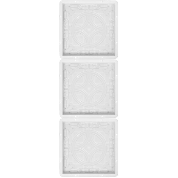 Masteelf 3pcs Plastic Pavement Path Maker Set Reusable Concrete Cement Mold for